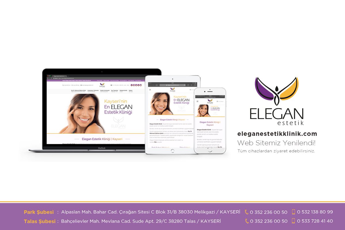EleganEstetik's tweet photo. Web Sitemiz Yenilendi! https://t.co/r71732gGK0