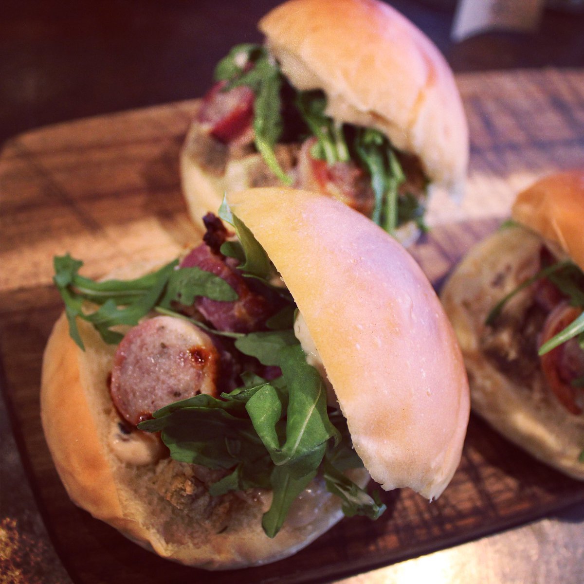Fancy a festive bite this week? Then grab a Pigs In Blankets sandwich with any tea or coffee for just £5 #lunchspecial