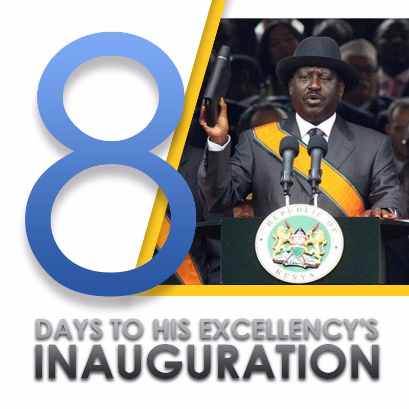 Kenyan_Report's tweet photo. 8 days to inauguration https://t.co/St4ac44evD