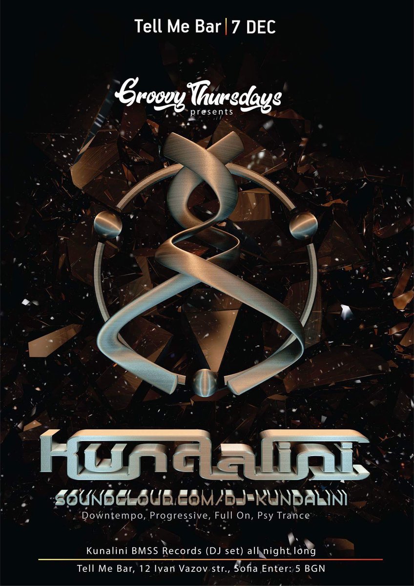 Nikolay_Sabchev's tweet photo. @Sandraxf Thursday #djkundalini #tellmebar #allnightlong #downtempo #progressive #psytrance https://t.co/TJEX8CbF4b