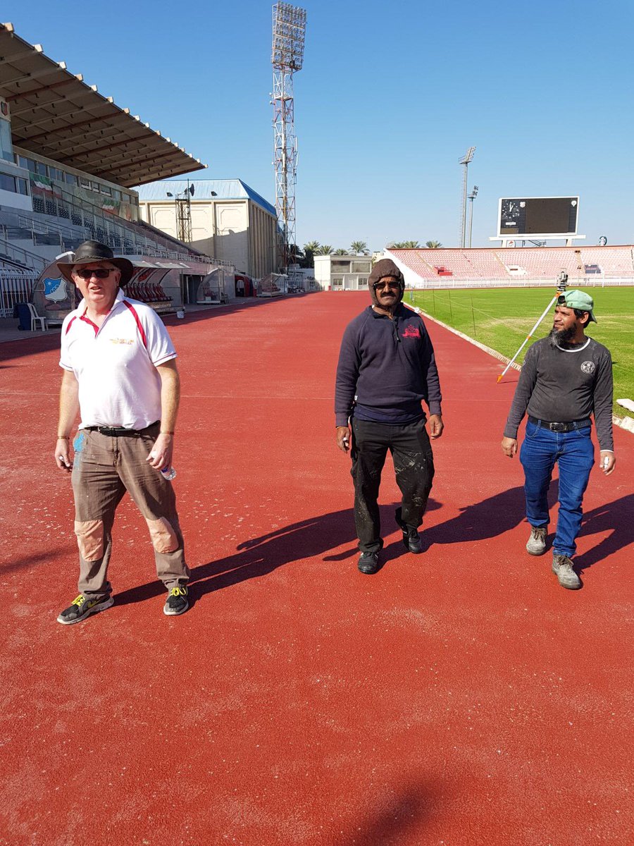 WhiteLineServ's tweet image. White Line Services getting ready to survey and paint a new athletic track in Kuwait whilst enjoying the warmer climates of the Middle East last week #newathletictrack #workingabroad #athletics
