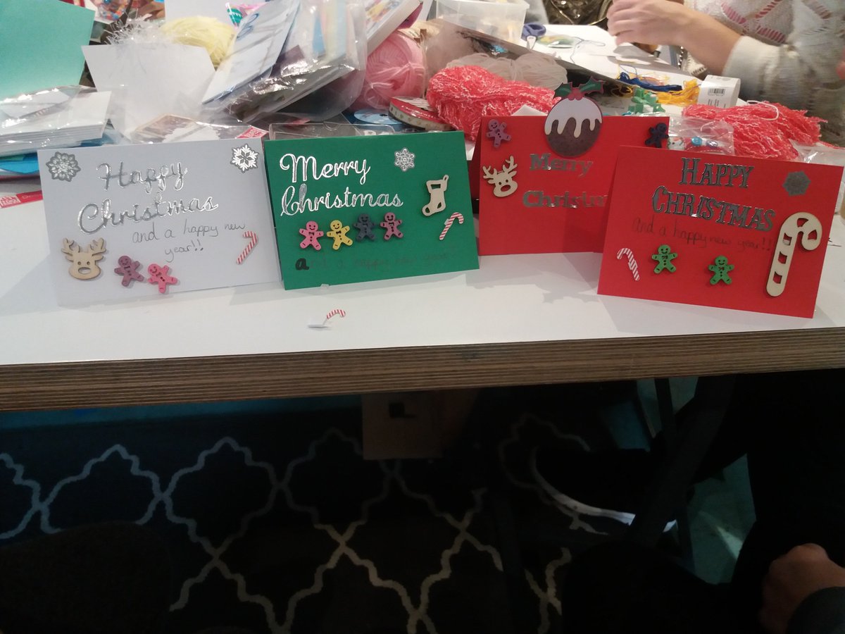 SKprecinct's tweet photo. We had a magical Craft Club on Saturday, 31 children and adults enjoyed making Christmas decorations and cards together, including a grumpy Christmas toad! Thank you Lisa and Abi for organising and looking after #TheCraftClub so well. https://t.co/1rXLFQmBtf