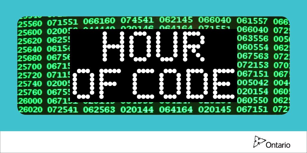 Ontario students are learning critical skills like problem solving and reasoning through computer coding #HourofCode #OntarioCodes #OntEd