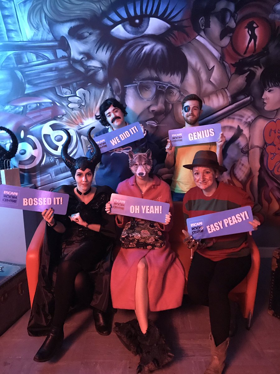 TheEscapeCentre's tweet photo. What a fantastic morning spent with the the gang from @HuddleMedia Well done on your Escape https://t.co/ItnYZAk1hZ