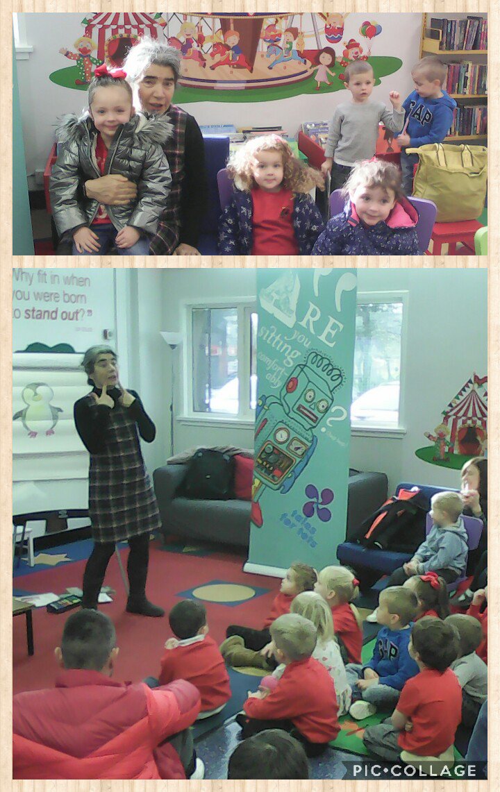 gavinburnps's tweet photo. A group of our nursery children visited a local library to listen to the author, Debi Gliori read some of her stories. #talesfortots #scottishauthor #literacyskills #successfullearners https://t.co/lXVmuSVbj7