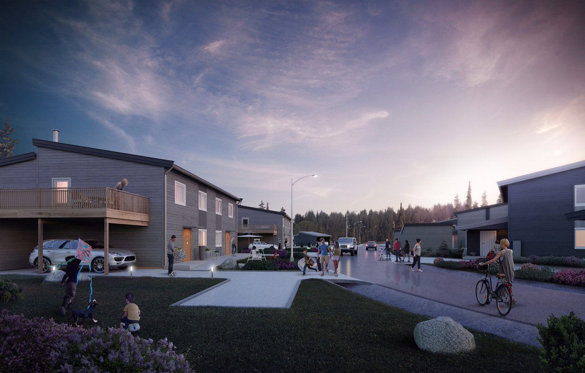 Sigssoft3D's tweet photo. Bilder fra vårt prosjekt med BoligPartner, "Neskollen." Stemningsfulle eksteriørbilder i dags- og kveldslys, samt interiørbilder med moderne nordisk stil. Vi vil takke for nok et godt samarbeid! #3d #3dvisualisering #render #eksteriør #interiør #arkitektur https://t.co/feHRpwX59n