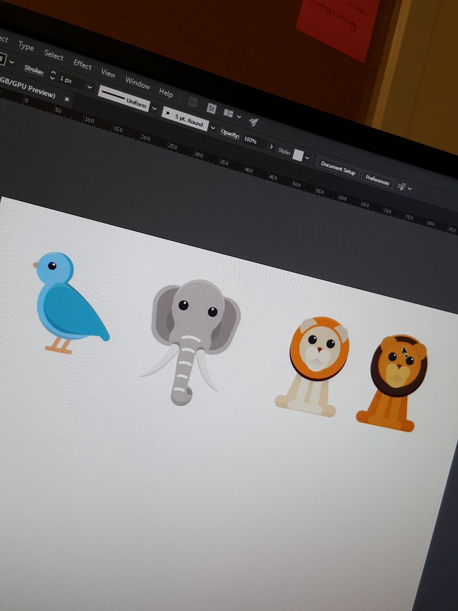 lawrenceosull's tweet image. Creating animals for my learning cards 🐣 #learningcards #learning #Design #illustrator #adobe #graphicdesign