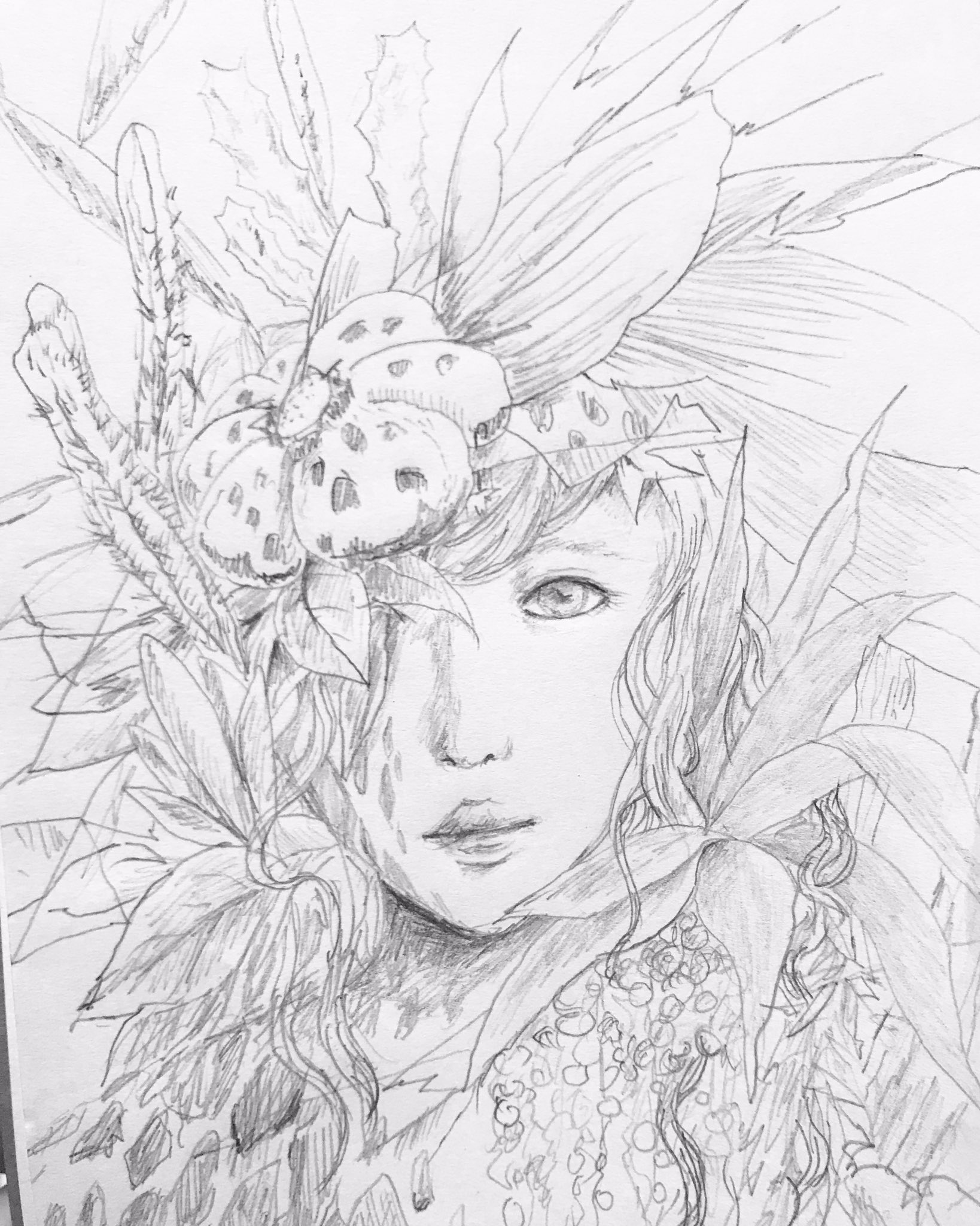 絵 #絵画 #筆ペン画 #筆絵 #筆絵アート #筆ペンアート #ぺんてる