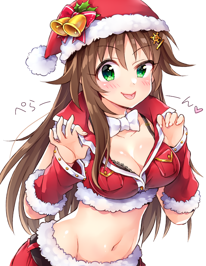 姫川友紀 「ユッキのサンタ衣装には夢がある 」|虎んとのイラスト