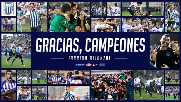 ClubALoficial's tweet photo. ¡LO LOGRAMOS! Hoy podemos gritar, ¡CAMPEONES! Agradecemos a toda la hinchada que nos acompaña desde siempre, a la plana administrativa y a nuestros jugadores del plantel 2017. Muchas gracias a todos, ¡hoy, mañana y siempre, Arriba Alianza! #CorazónParaGanar https://t.co/5NzHbm4Z07