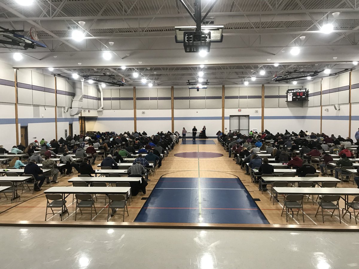 ‘Tis the season. Students happily writing away. Finals have begun <a href="/RidgetownCampus/">Ridgetown Campus</a>