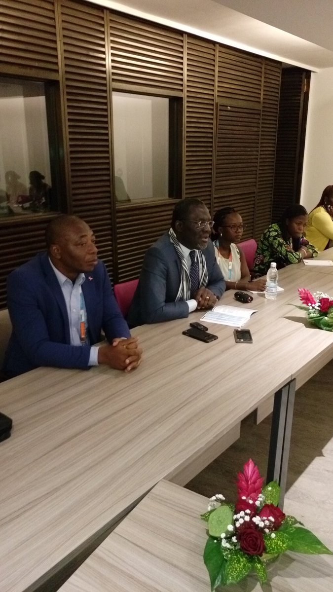 Mr Lucien Kouakou, Regional Director of IPPF Africa Region currently addressing members of the press after the opening ceremony of the 19th ICASA in Abidjan. He highlights the important role played by the media in reducing new HIV infections in Africa. #ICASA2017 #IPPFatICASA
