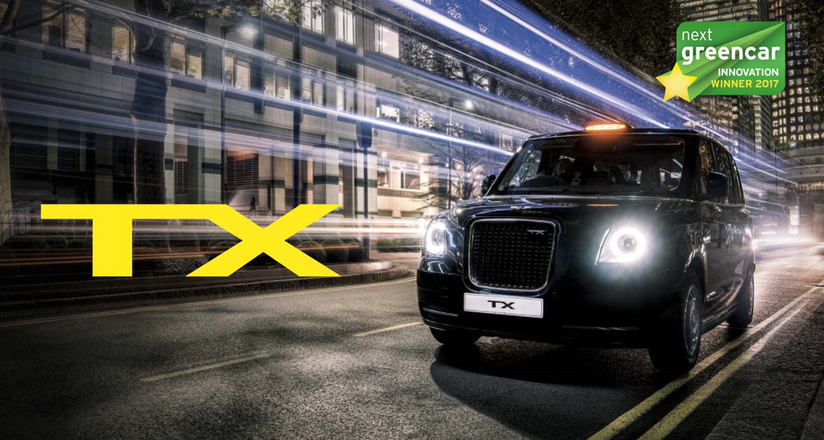Great news! The TX has won the <a href="/nextgreencar/">Next Green Car</a> Innovation Award 2017: 
"The TX is almost guaranteed to make a huge and on-going difference to urban transport." <a href="/nextgreencar/">Next Green Car</a> 
bit.ly/2AnQPDu  #theelectrictaxi #zeroemissions