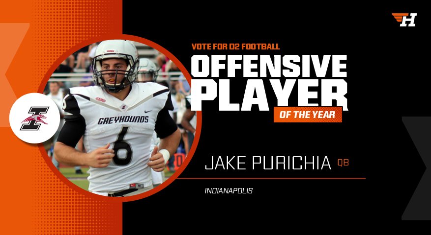 HEROSportsD2FB's tweet photo. Jake Purichia spent his 2017 season picking apart #D2FB defenses - should he be the Offensive Player of the Year??

VOTE: https://t.co/SJbuUrmcv4 #NCAAD2 https://t.co/QVlEPZpZyT