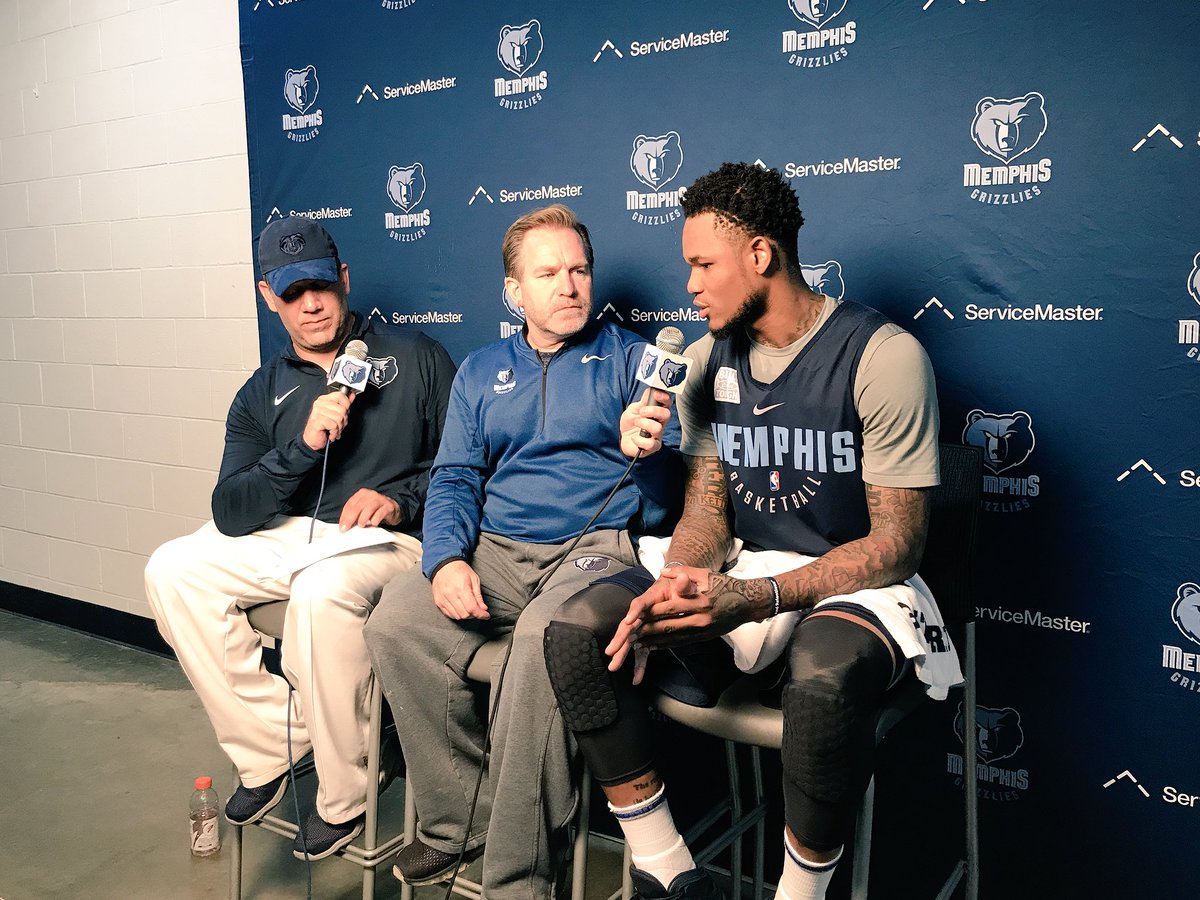.@BenMcLemore joins @thefishnation & @EricHasseltine on Game Day Live presented by @Uber   nba.com/grizzlies/news… https://t.co/nbmNtRTjTD