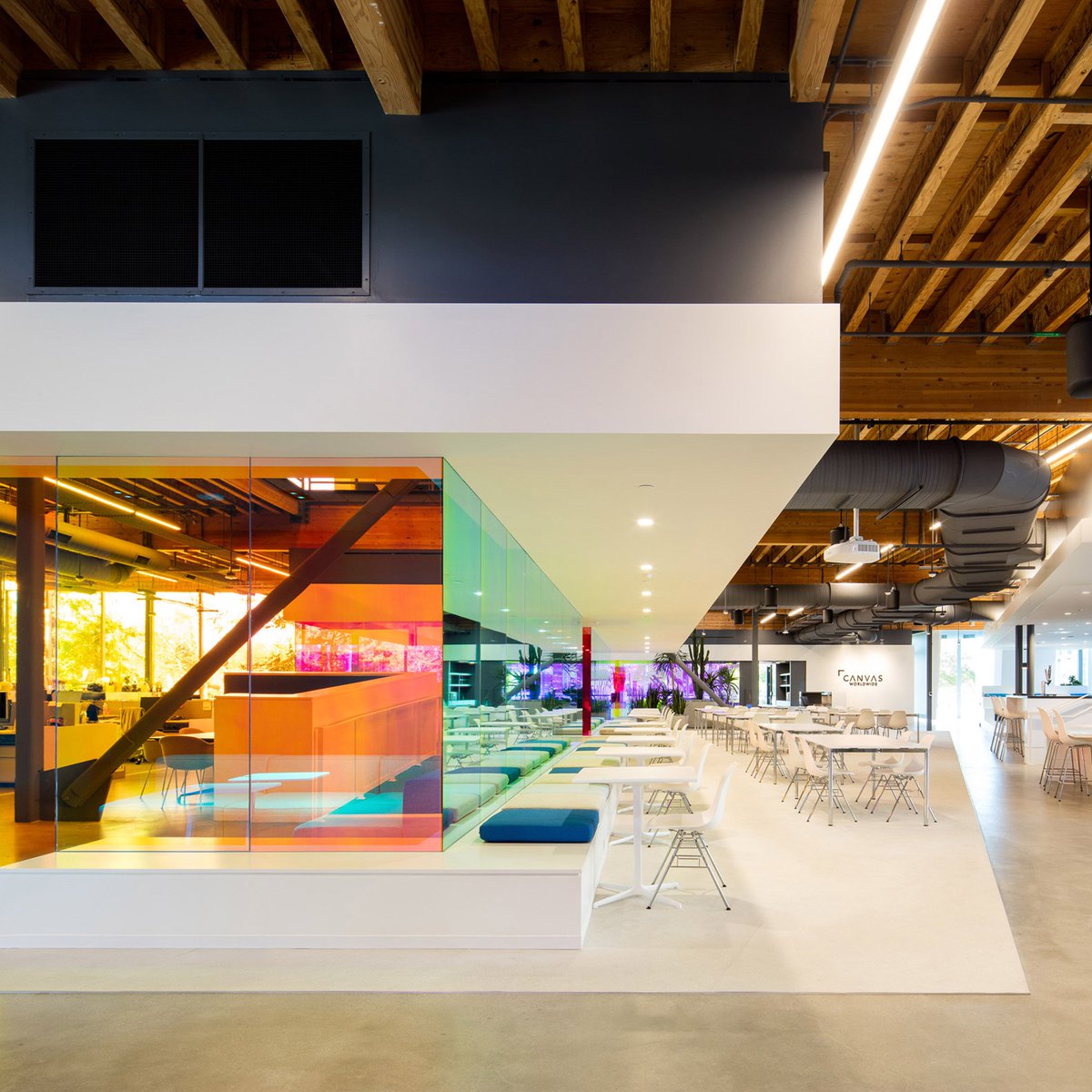 Dezeen On Twitter A I Uses Coloured Glass Walls To Define