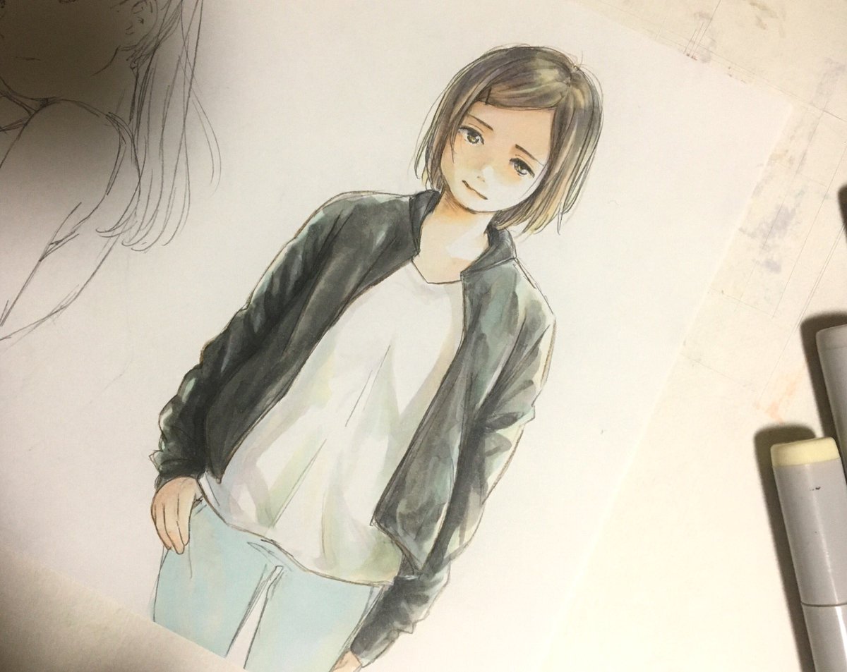 syouyou_T4's tweet photo. 手慣らしに、らくがき https://t.co/2iVc1X3cup