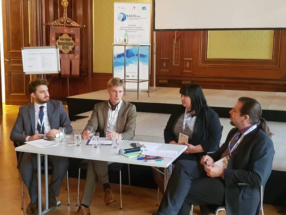 krabina's tweet photo. Diskussing #OpenGovernment with Macedonia, Kosovo and Austria @datagvat @donau_uni 
#BACID17 https://t.co/IAeKCoGpV2