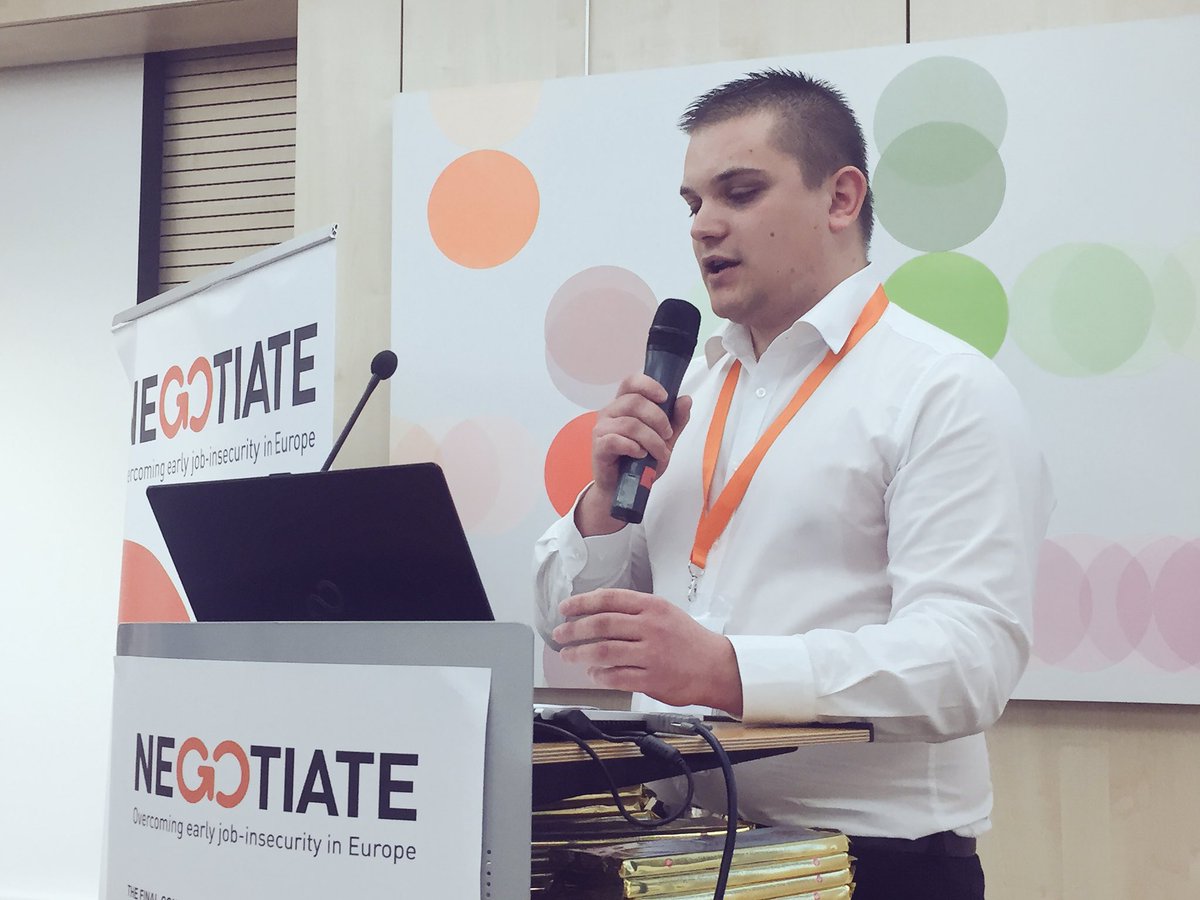 Young people, NEETs, should be better informed on their rights to defend themselves from the risks of #unemployment says T. Beaujean