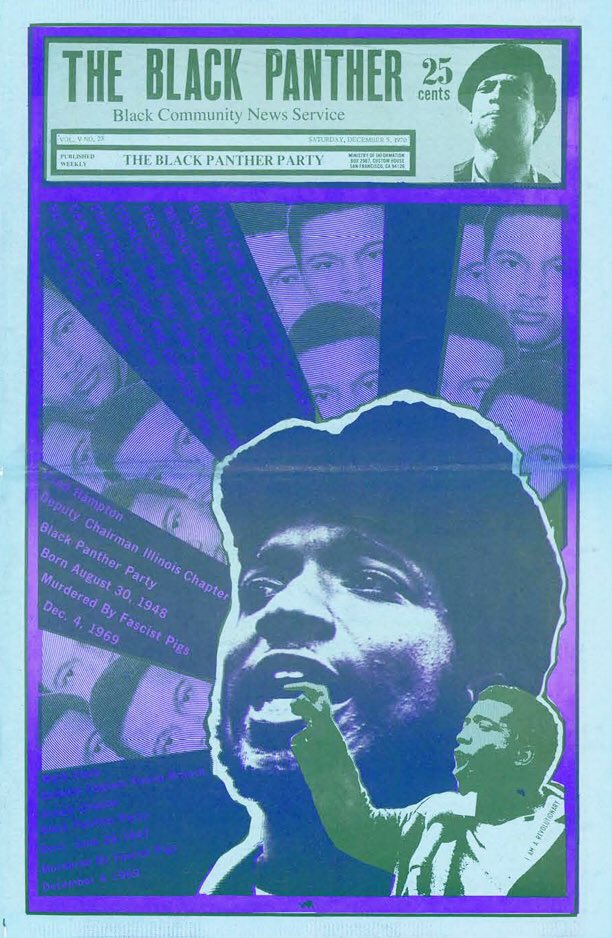 RasCeylon's tweet photo. 2day #Dec4th2017 is #IRD #InternationalRevolutionaryDay commemorating 48yrs since the #assassination of #ChairmanFredHamptonSr &amp; #DefCaptMarkClark IL Chapter #BlackPantherParty details for annual #POCC #BPPC I.R.D. convening on flyer! #FreeEmAll https://t.co/BFdpg4Uuf0
