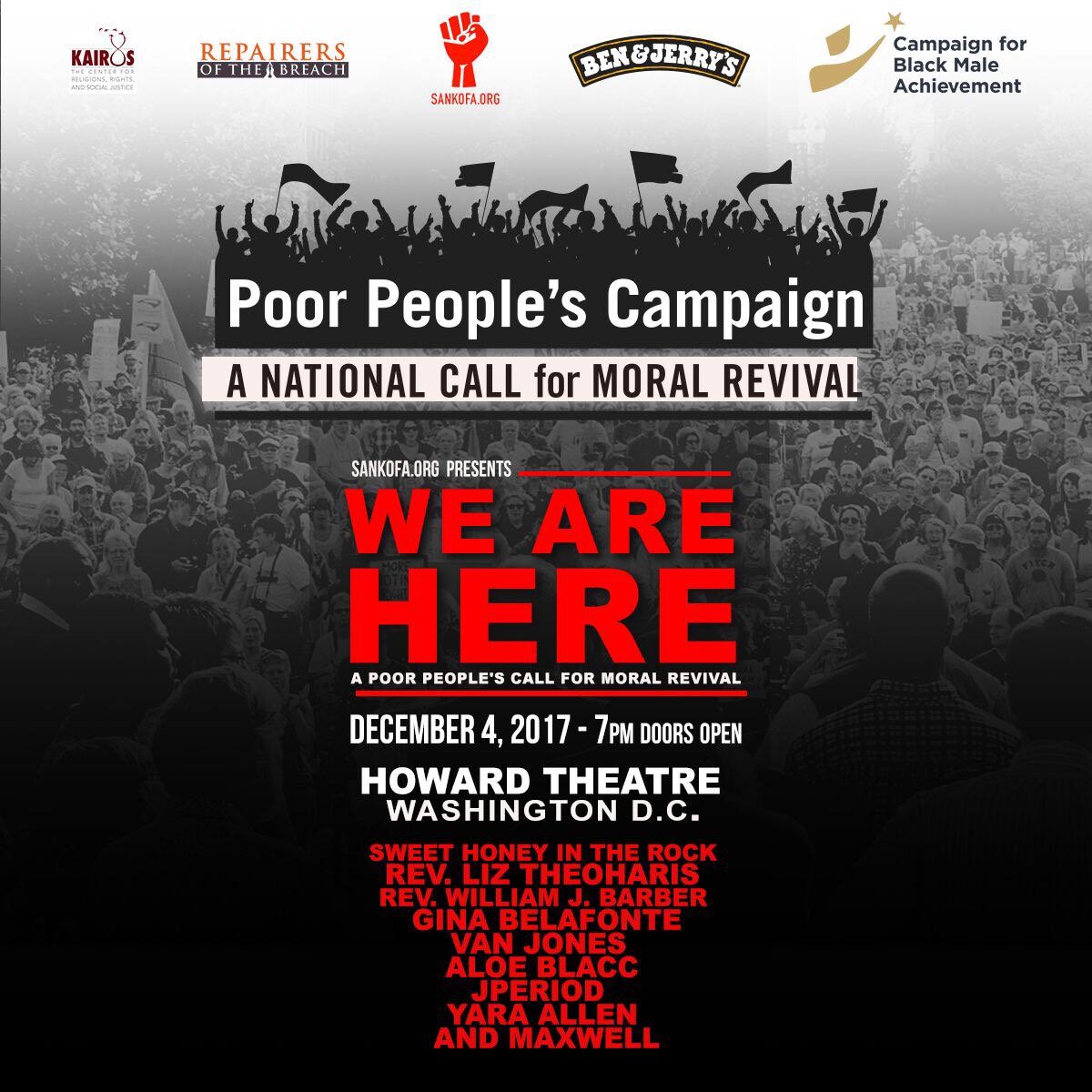 WA_PPC's tweet image. WATCH: Amazing artists including @_MAXWELL_, @aloeblacc, @SHoney73, @jperiodBK , and Yara Allen, come together for a concert to announce the Poor People’s Campaign: A National Call for Moral Revival. breachrepairers.org/livestream #PoorPeoplesCampaign
