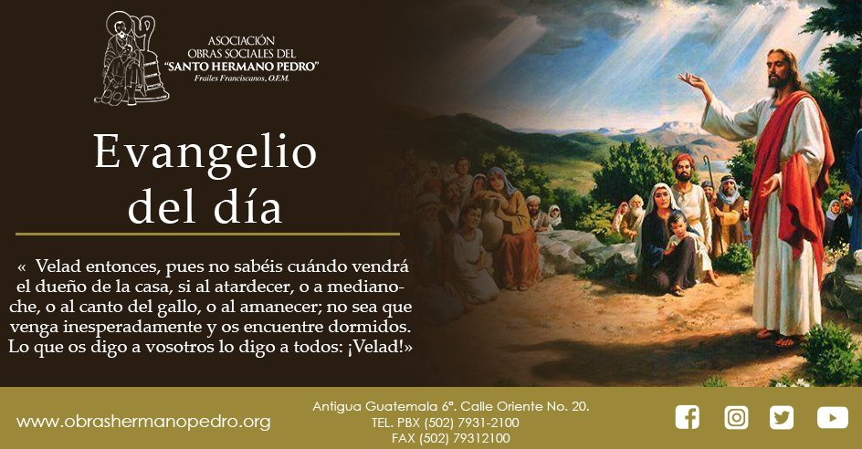 hermanopedrogt's tweet photo. #Evangeliodeldía
https://t.co/cRSLX9V9DX
#PalabradeDios #OSSHP #FamiliaOSSHP #Evangeliodeldía https://t.co/5zTv2Clds6