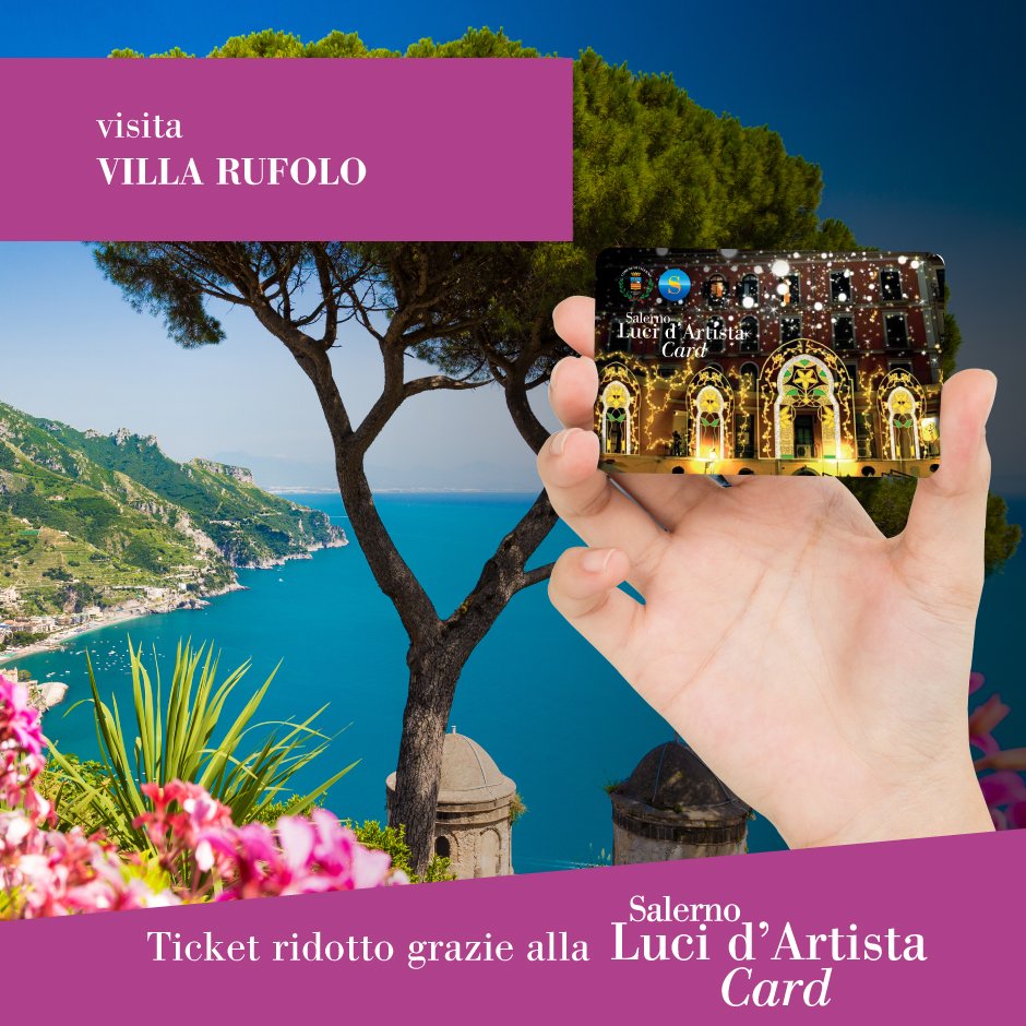 villarufolo's tweet photo. #villarufolo aderisce a 'Salerno Luci d'Artista Card'. info https://t.co/YK5xjpbRP7 | https://t.co/xlx8n5Zidv #LdA2017 #ravello @salernoluci https://t.co/pWVDXPl7xh