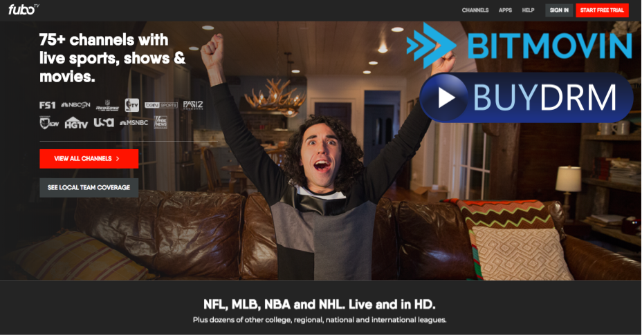bitmovin's tweet photo. Score! Sports-first streaming TV service @fuboTV to use @Bitmovin Encoding integrated with @BuyDRM’s KeyOS. #LiveStreaming #SportsTV #DRM #CloudEncoding https://t.co/O8X1tWXgw4 https://t.co/PtSgUTntRC