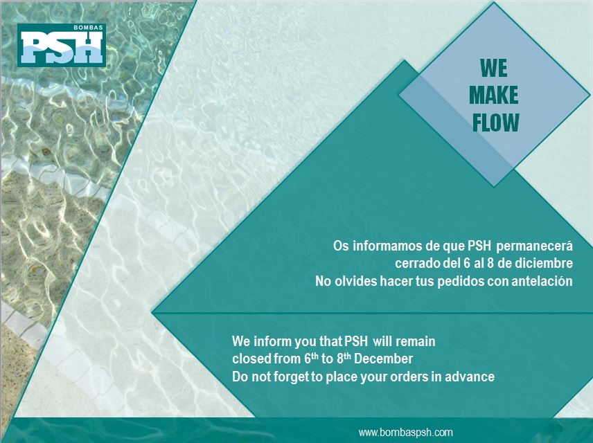 Bombas PSH will be closed from the 6th to 8th December for bank holiday.
Bombas PSH permanecerá cerrado del 6 al 8 de diciembre.