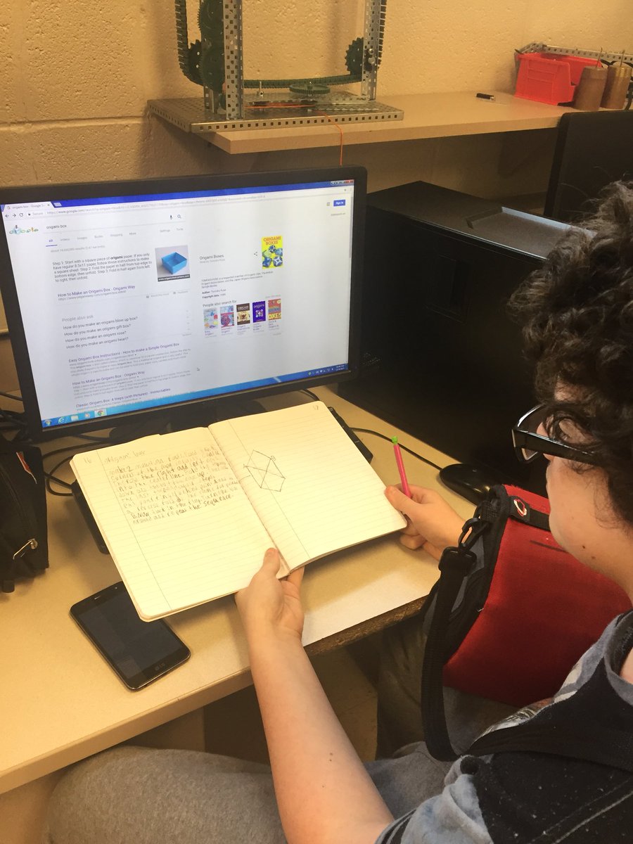 Mr_Hilbert's tweet photo. #RHSengineering @LearnatRHS students are going to demonstrate their knowledge of surface area/volume, sketching, CAD, and the design process by designing & building paper holiday boxes. #weRcareers @wearrrichmond https://t.co/2a1rIYdfQZ