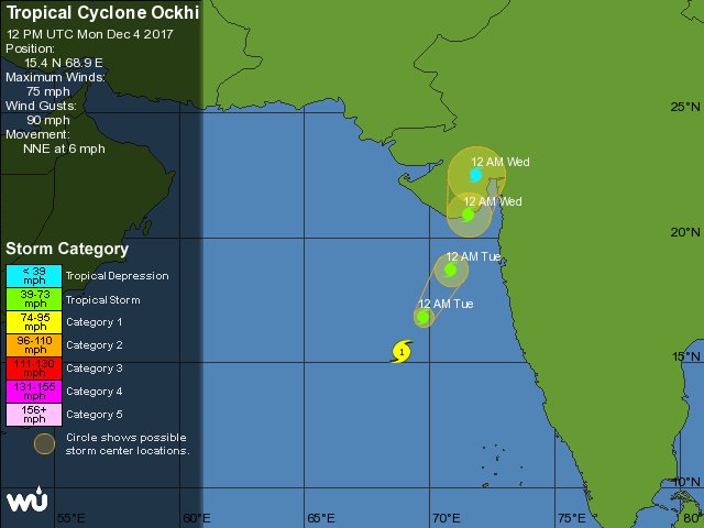 Okhi cyclone may hit the south Gujarat, Saurashtra coast ...