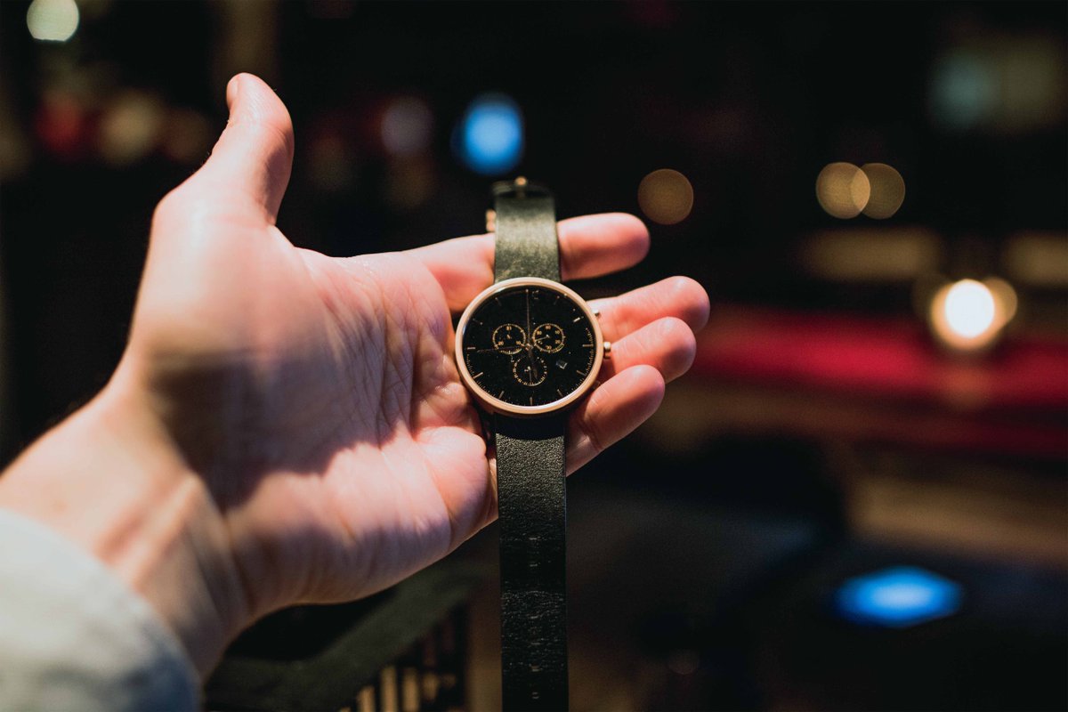 The subtle rose gold indexing brings out the modern yet functional watch face.

astoncain.com