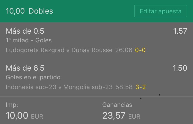 Freepicks321's tweet image. Invertimos todo el bank a la espera de resultados !!💪🏽⚽️💶