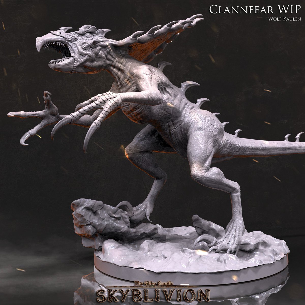 TESRSkyblivion's tweet photo. Got a bad case of the Monday blues?
This might just cure it!
#Skyblivion
WIP Clannfear by Wolf Kaulen https://t.co/kreqDnak1C