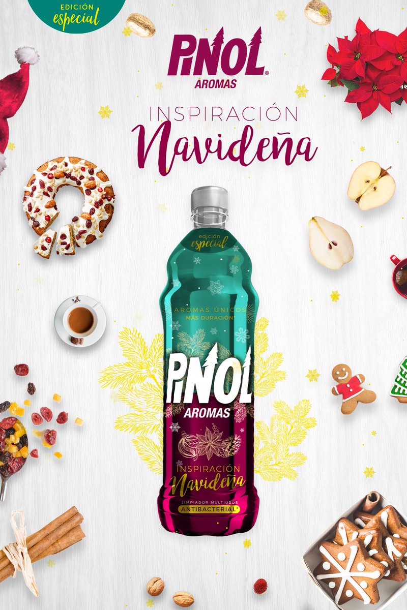 PinolElOriginal's tweet photo. ¡Descubre las fragancias que te acompañarán este mes! Dale #UnToqueDeTi a la temporada con #Pinol Aromas Inspiración Navideña 🎄 y ¡disfrútala al máximo! https://t.co/cSPgeiWkMh