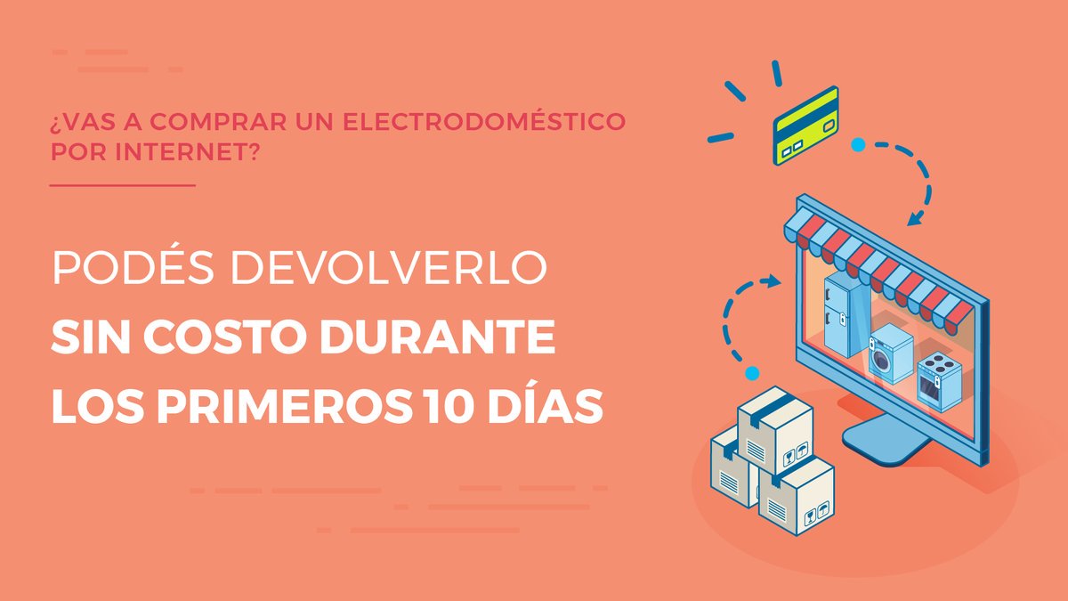 Innovacion19_23's tweet photo. ¿Sabías que tenés 10 días para arrepentirte sin motivo ni costos de una compra virtual? Si te lo niegan, reclamá → https://t.co/bYGWFfvl9s https://t.co/LW3ffLSUMt