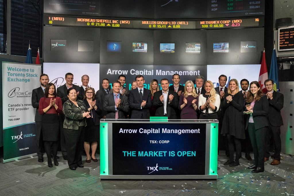 tsx_tsxv's tweet photo. .@ArrowCapital open the market to launch their first Exchange Traded Fund: Exemplar Investment Grade Fund (TSX: $CORP). #ETFs #TSX #ETFExchange https://t.co/sRIqJHUjLG
