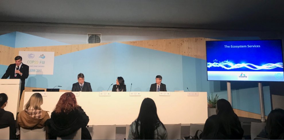 ‘There needs to be a broad approach to mitigation, adaptation and resilience, says @usina_itaipu at #COP23 on biodiversity conservation bit.ly/2iDYL9R