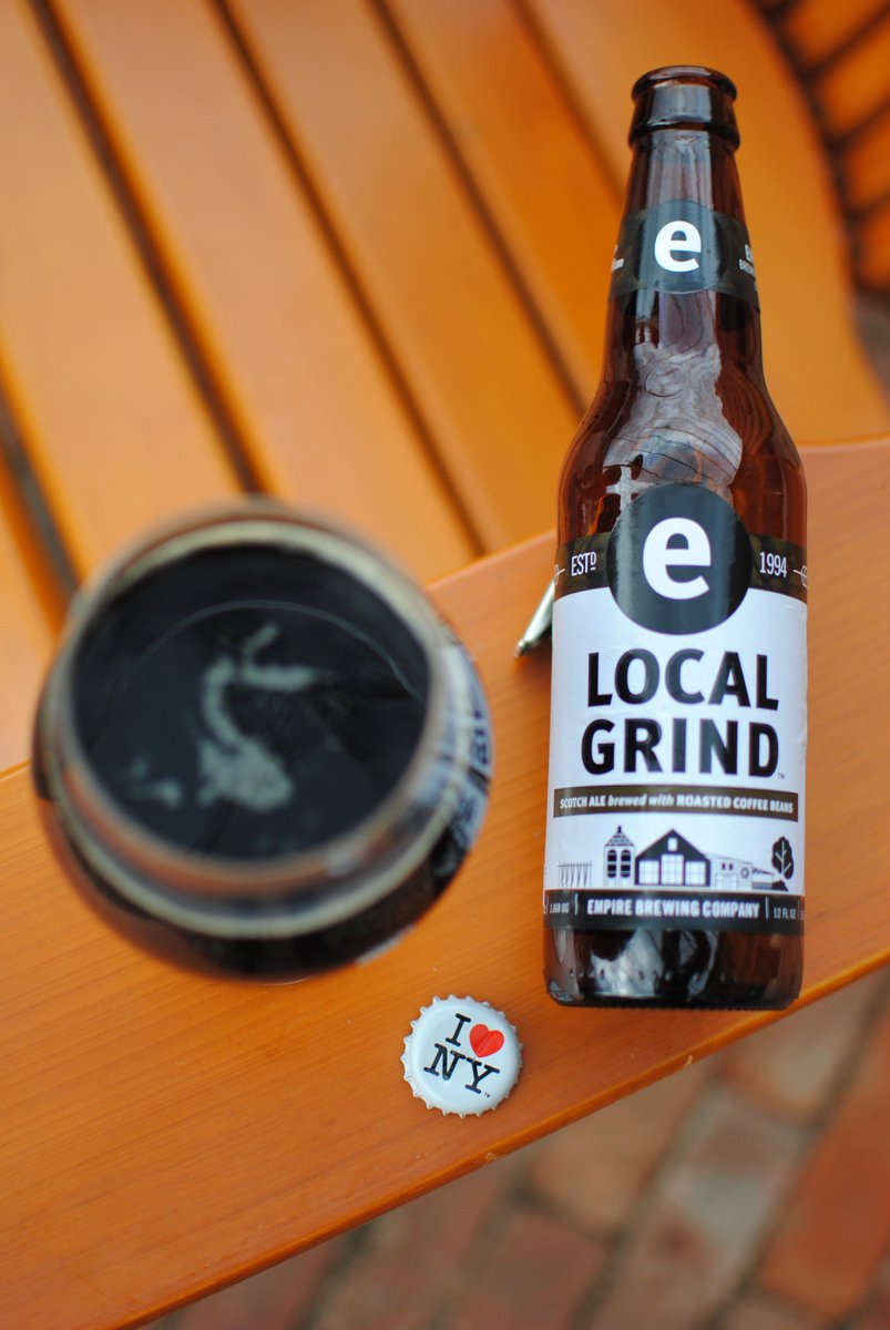 empirebrew's tweet photo. A Scotch Ale brewed with roasted coffee beans, #LocalGrind brings together two American staples, craft beer and @CafeKubal locally roasted coffee. This Scotch Ale will be hitting the shelves soon! https://t.co/n1i5WfSSsb
