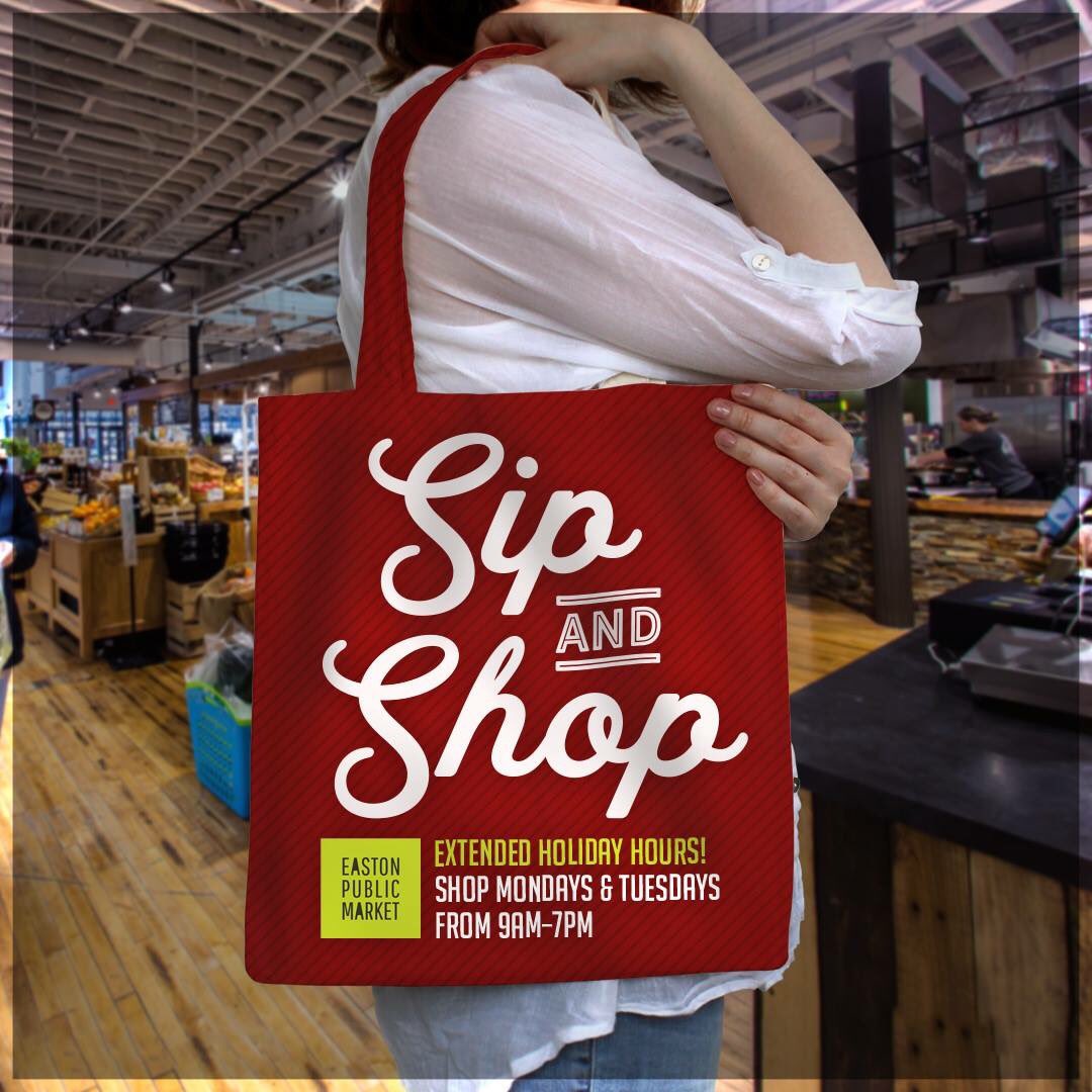 Highmark Farmstand, <a href="/FieldstoneCR/">Fieldstone Coffee</a>, <a href="/Chocodiem/">Chocodiem</a>, <a href="/Tolino_Vineyard/">Tolino Vineyards</a>, and Scratch are all open today ‘til 7pm for your holiday shopping (and noshing). #sipandshop