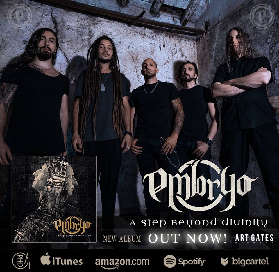 ArtGatesRecords's tweet photo. .@EMBRYOmetalband "A Step Beyond Divinity" OUT NOW on AGR Online, iTunes, Amazon, Spotify & Stores! #AStepBeyondDivinity #AGR https://t.co/aUXaXlOZjr