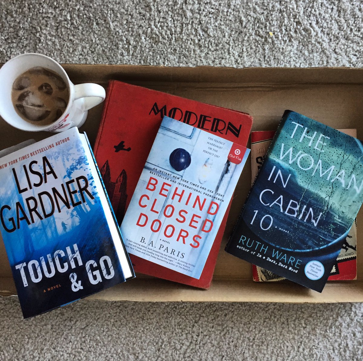 GirlWhoLovesSun's tweet photo. 3 wonderful books on sale at https://t.co/jfTcScQae1. B.A. Paris' 'Behind Closed Doors' &amp; Ware's 'The Woman in Cabin 10.' My favorite was Gardner's 'Touch and Go.' #books #bookworm #booklover #bookaholic #booklovers  #reading  #coffeelover  #Atlanta #coffee #georgia #book https://t.co/fvlVZxauJS