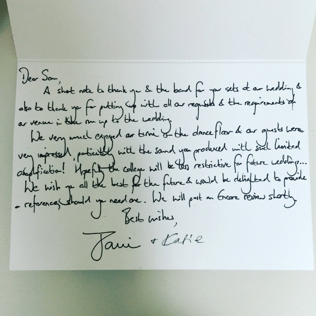 H2NYBAND's tweet photo. Ooooh we like Thank You cards! X https://t.co/qaYnMDzf9b