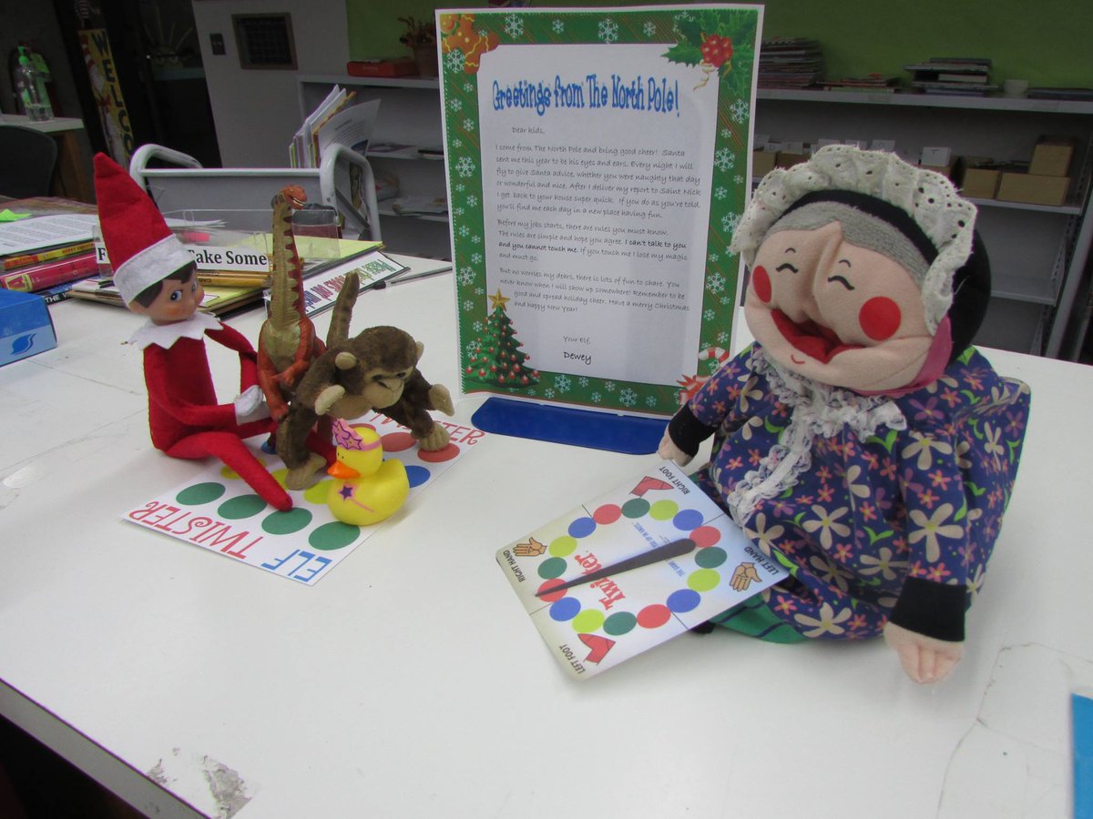 Looks like Dewey got some friends to join him for a game of Twister!