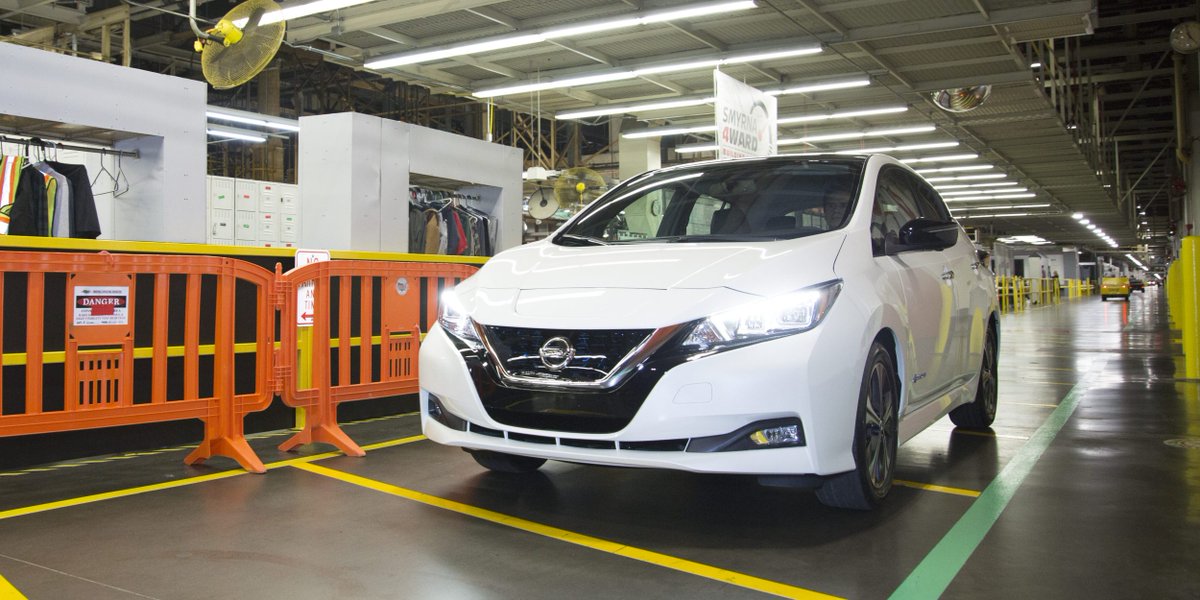 ElectrekCo's tweet photo. Nissan starts next-gen Leaf production in the US – in dealerships as soon as next month https://t.co/WDAZxuzkqm https://t.co/lk7myeKEge