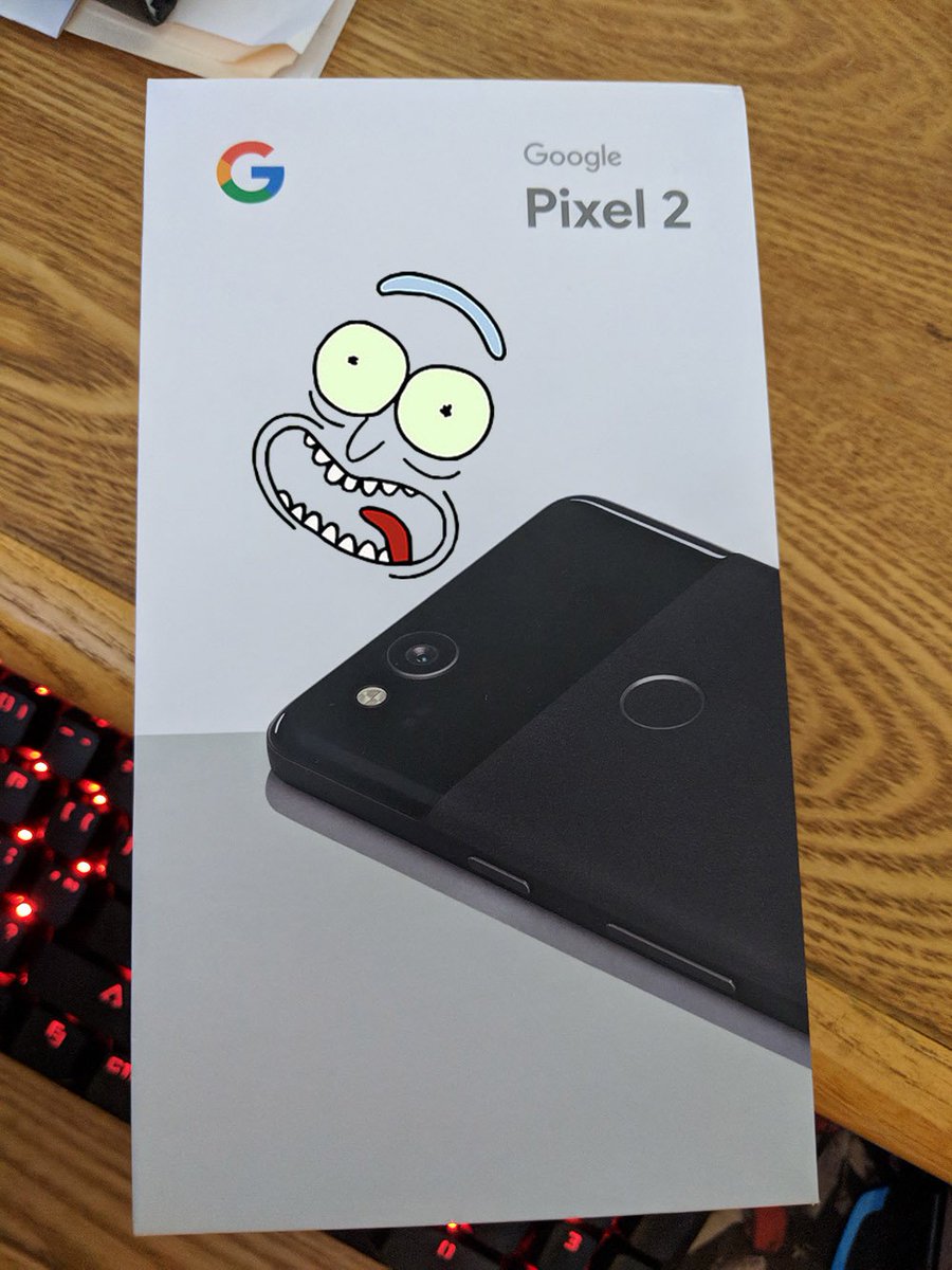SteveOnSports's tweet photo. I'M A PHONE, MORTY! #PixelRick #NewPhone https://t.co/gTPDUu0iII
