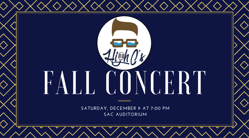 SBHighCs's tweet image. Our Fall Concert is this Saturday, December 9th at 7:00 in the SAC Aud. Please come out to have some fun with us!