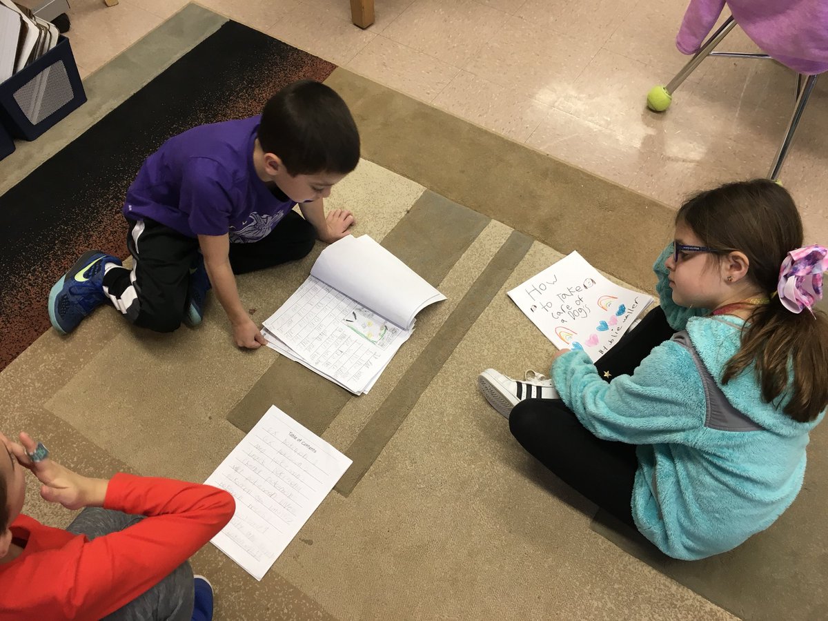 JenMerens's tweet photo. 2nd grade writers celebrating their nonfiction books! Hard work pays off! #engage109 #sp109 #lucycalkins  #2ndgradewriters https://t.co/nVWsuL5uyB