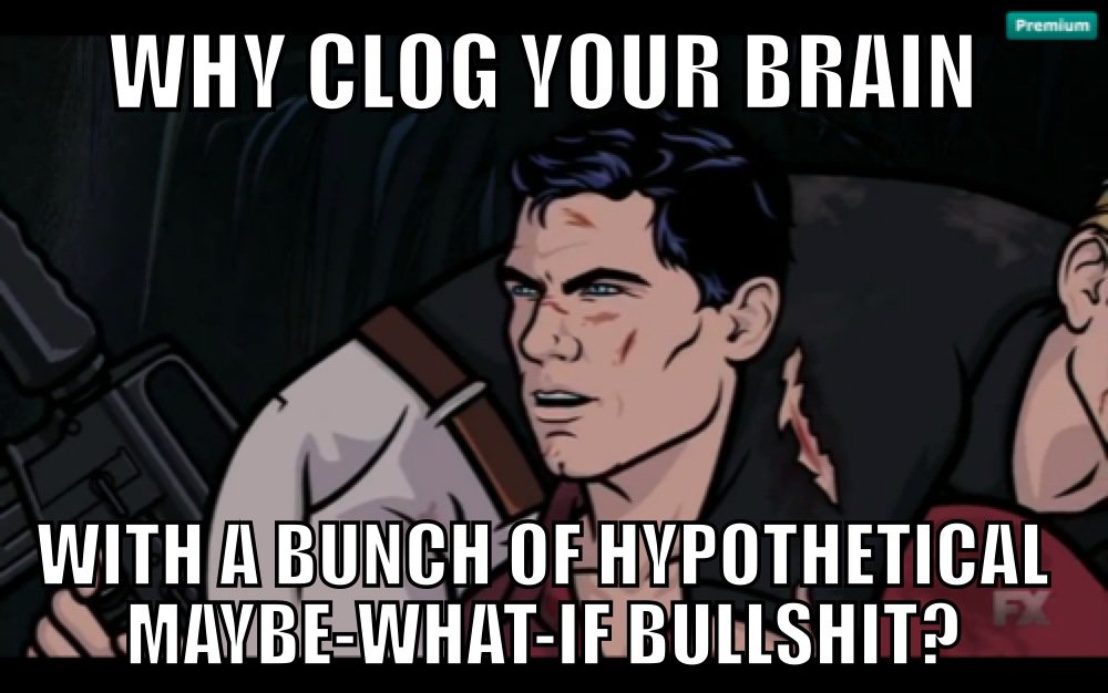 petershankman's tweet image. One of the most intelligent lines to come out of a cartoon series in the history of time. #Archer