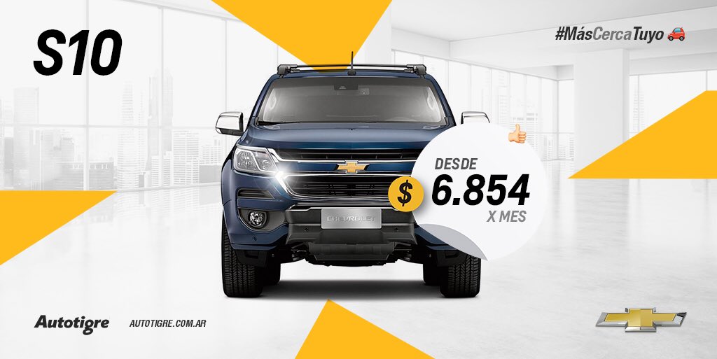 AutotigreChevr's tweet photo. Conseguí la #S10 en #Autotigre 🐯 Imperdible #PlanDelMes en diciembre 👌🏼 #MásCercaTuyo 🚘 https://t.co/0e70J5ggSv